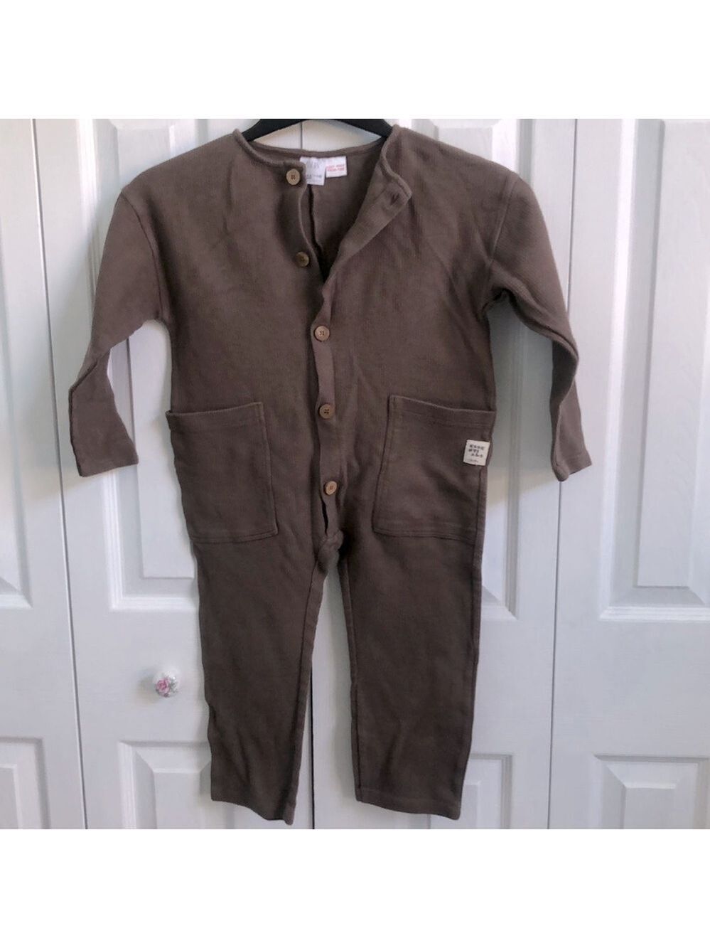 ZARA Kids Unisex Romper/Jumpsuit Mocha Brown Size 4-5